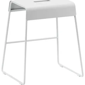 Stolička Zone Denmark Kovová stolička A-Stool Outdoor Soft Grey 45 cm (nosnost 110 kg)