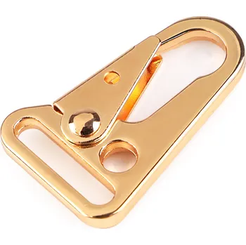 Kovová karabina průvlek 25 mm, barva 3 růžové zlato