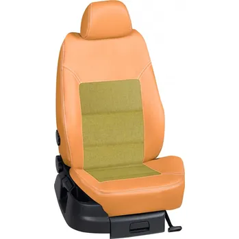 Potah sedadla Autopotahy Seat LEON / od r.2000->, 5-dveří, KOŽENKA > OR 0418 (OR 0418 / Hnědý koženkový bok)