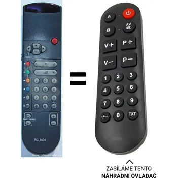 Philips 21PT166B náhradní dálkový ovladač pro seniory