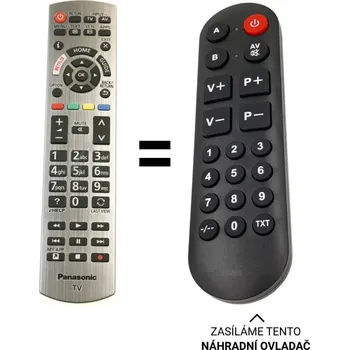 Panasonic N2QAYB001178 náhradní dálkový ovladač pro seniory