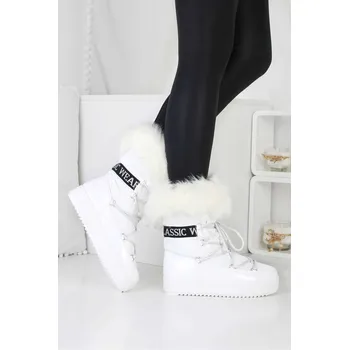 Dámské válenky DoAndBe Bílé sněhule SJ2318-3WH Velikost: 37