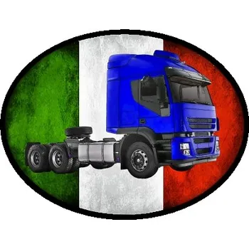 Nášivka nášivka Iveco Stralis modré Obdélník (nášivky tahače a nákladní auta)