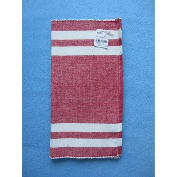 prostírání ERNSTING'S FAMILY BAVLNĚNÉ PROSTÍRÁNÍ ČERVENÉ S BÍLÝMI PRUHY 2ks/bal. NĚMECKO!