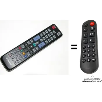 Dálkový ovladač Samsung AA59-00508A náhradní dálkový ovladač pro seniory