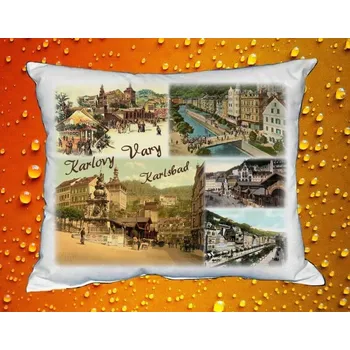 Polštář Polštář s městem Karlovy Vary