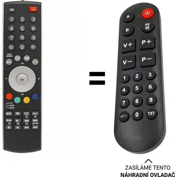 Dálkový ovladač Toshiba 29VH56G náhradní dálkový ovladač pro seniory vzhledu
