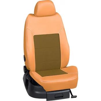 Potah sedadla Autopotahy Ford C-MAX / 2016, 5 dveří, TREND PLUS, KOŽENKA > OR 0117 (OR 0117 / Hnědý koženkový bok)