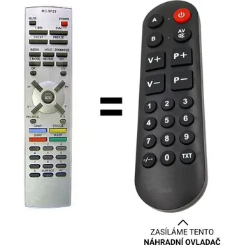 Hometech CTV 29S74ST, CTV29S74ST náhradní dálkový ovladač pro seniory.