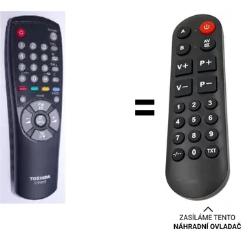 Dálkový ovladač Toshiba-CT815, CT-815 náhradní dálkový ovladač pro seniory
