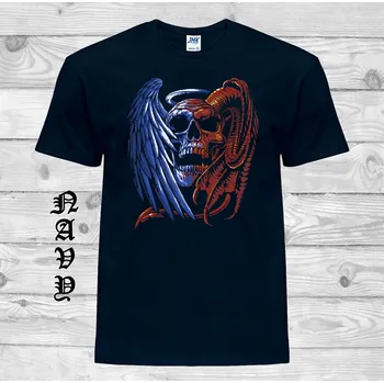 Chlapecké tričko detske-levne-bavlnene-tricko-potisk-cert-andel Barva: Navy - tmavě modrá, velikost: 140