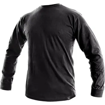 Pánské tričko tričko PETR CXS dlouhý rukáv - černá - M