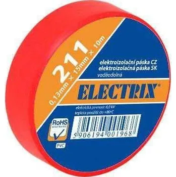 Jistič Izolační páska 0,13x15mmx10m ANTICOR - červená