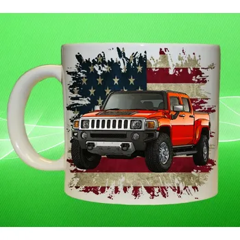 hrnek s HUMMER H3 75ml (hrneček s osobním autem )