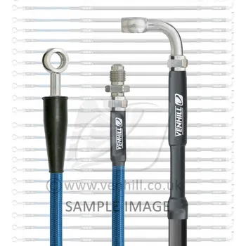 Hadice přední brzdy sada Venhill K01-1-035/P-TB průhledně modrá