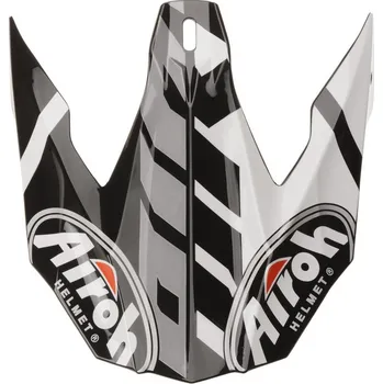 Helma na motorku náhradní kšilt pro přilby TWIST GREAT, AIROH (černá/bílá/stříbrná)