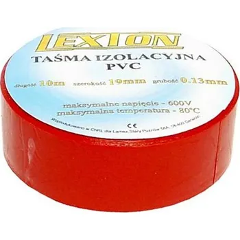 Izolační páska Páska elektroizolační LEXTON červená 10m