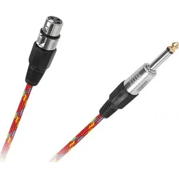 Elektrická zásuvka Kabel Jack 6,3mm - XLR zásuvka, 3m