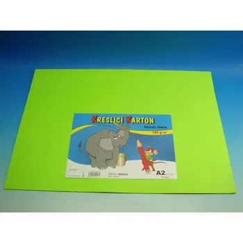 Stepa Karton kreslící A2/10 ks ZELENÝ 180g / ks 2122