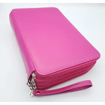 Penál Pouzdro na pastelky - 210 ks, 4 patra růžové