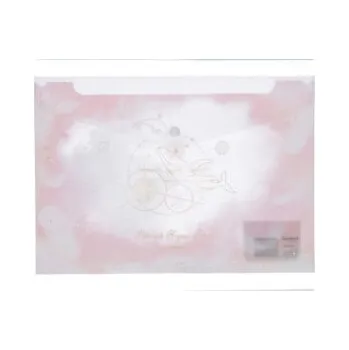 Dřevěná hračka Ceteris Vzorníky ve složce s drukem růžová Always Happy Animal