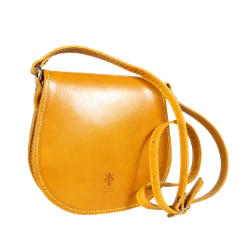 Kabelka NovaKabelka.cz Kožená italská crossbody kabelka Cleo Gialla