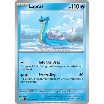 Karetní hra Pokémon karta Lapras 016/091 - Paldean Fates