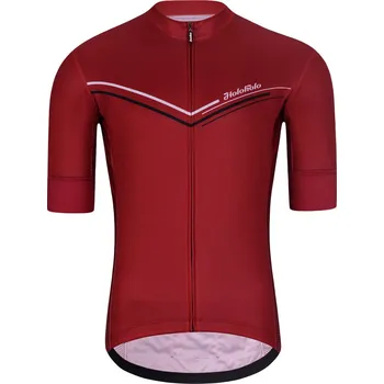 cyklistický dres HOLOKOLO Cyklistický dres s krátkým rukávem - LEVEL UP - červená 3XL