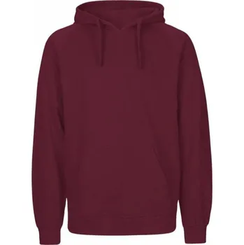 Pánská mikina Neutral Pánská klokánka z organické bavlny a dvojitou kapucí Barva: Červená vínová, Velikost: 3XL NE63101