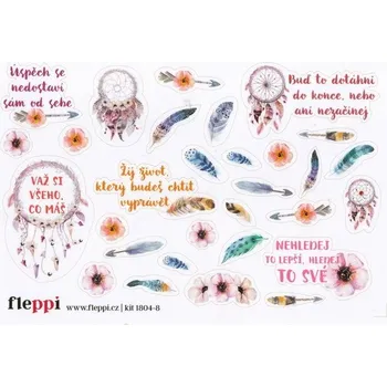Diář Fleppi Samolepky - obrázkové aršíky lapače snů