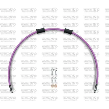Hadice přední brzdy sada Venhill POWERHOSEPLUS HON-1017FS-PU (1 hadice v sadě) fialové hadice, nerezové koncovky