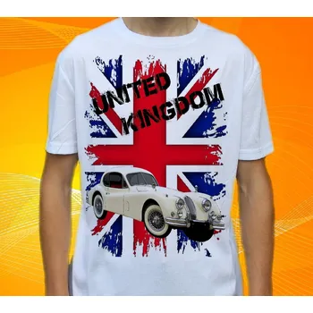 Pánské tričko tričko Jaguar XK140 1954 152 (triko s osobním autem)