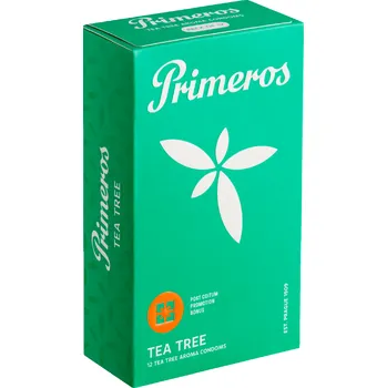 Kondom Primeros Tea Tree - aromatizované kondomy, 12 ks