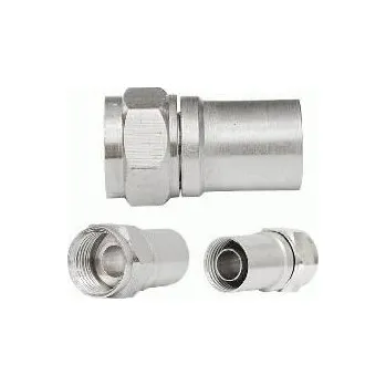 Elektrický konektor Konektor F RG6U lisovací 100ks)