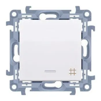 vypínač Vypínač Simon 10 č.7 LED podsvícený modul bílý