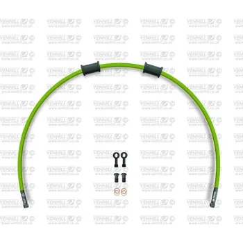 Hadice přední brzdy sada Venhill POWERHOSEPLUS YAM-4001RB-GR (1 hadice v sadě) zelené hadice, černé koncovky
