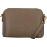 Stylová dámská kožená crossbody Pullina, taupe