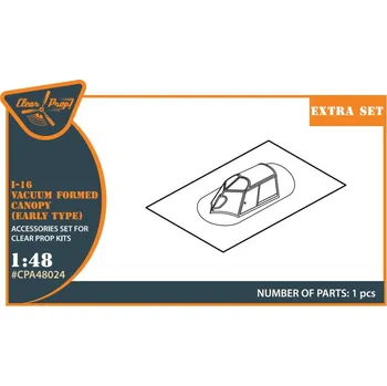 Plastikový model 1/48 I-16 vacu canopy (early type)
