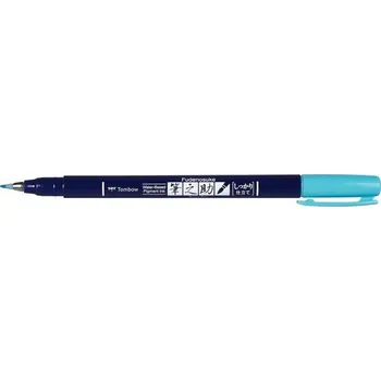 Tombow Fudenosuke Brush Pen - neon - tvrdost 1 HARD Neon Blue