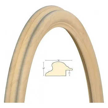 Rám na obraz Masivní rám přírodní oválný – 40x50cm (Masivní rám přírodní oválný – 40x50cm)