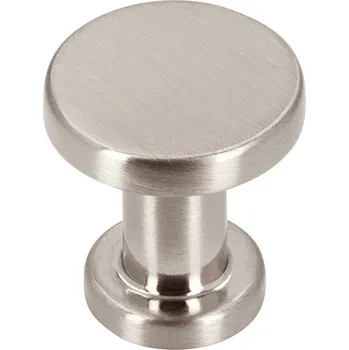 Nábytková úchytka TARA, kovová, nikl broušený, průměr 20 mm 2505-20 ZN21