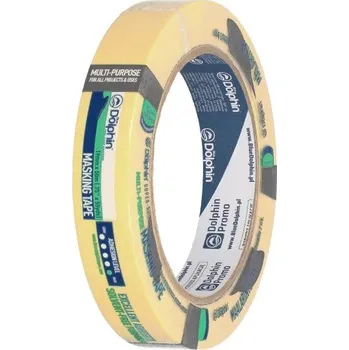 Lepicí páska Papírová maskovací páska 19mmx50m VYSOKÁ PŘILNAVOST 60°C MT-ST-6273