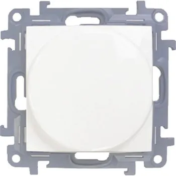 vypínač Stmívač otočný Simon 10 pro stmívatelné LED modul bílý