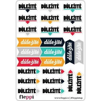 Diář Fleppi Samolepky - Důležité Free Day