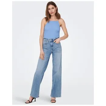 ONLY Jeansy Madison 15282975 Modrá Wide Leg XS_32