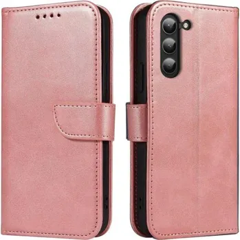 Pouzdro na mobilní telefon MG | MG Magnet knížkové pouzdro na Samsung Galaxy S23 Ultra, růžové