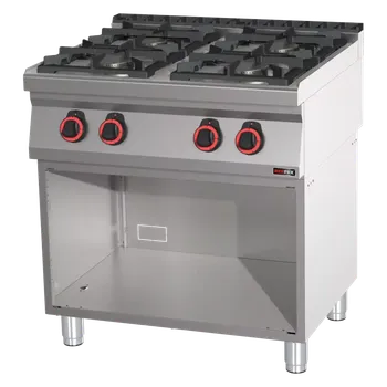 Sporák Sporák plynový 4x hořák ECO s podestavbou | REDFOX - SPB 70/80 G