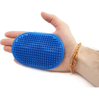 Kartáč pro zvířata Vsepropejska Bath koupací kartáč pro psa Barva: Modrá