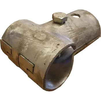 Stájová trubková T spona dvojdílná s 1 šroubem Cosnet průměr 60/60 mm