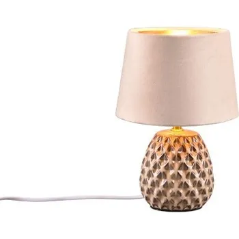 Lampička Trio R51531044 stolní lampa Ariana 1x40W | E14 | IP20 - kabelový spínač, keramika/samet + K nákupu nad 3000 Kč dárek zdarma